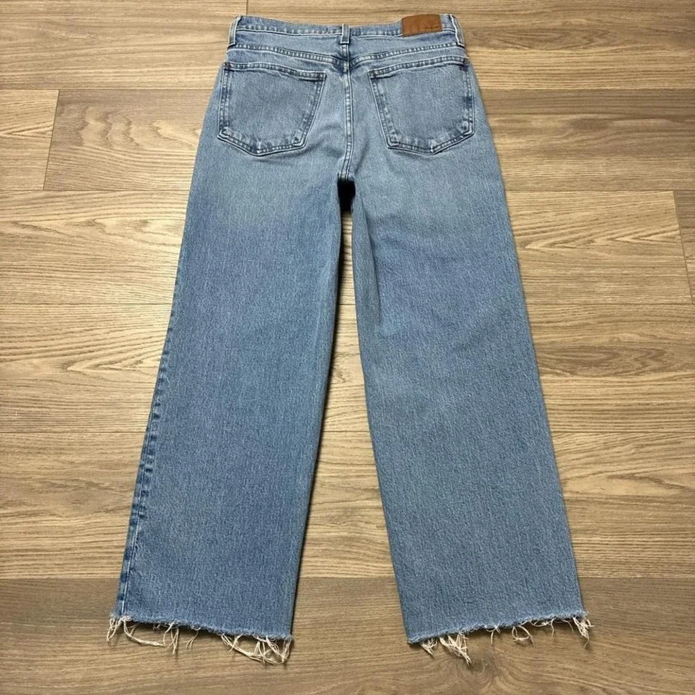 Madewell The Perfect Vintage Wide Leg Crop Jean in Caitlin Wash Blue Size 28 - Picture 8 of 8